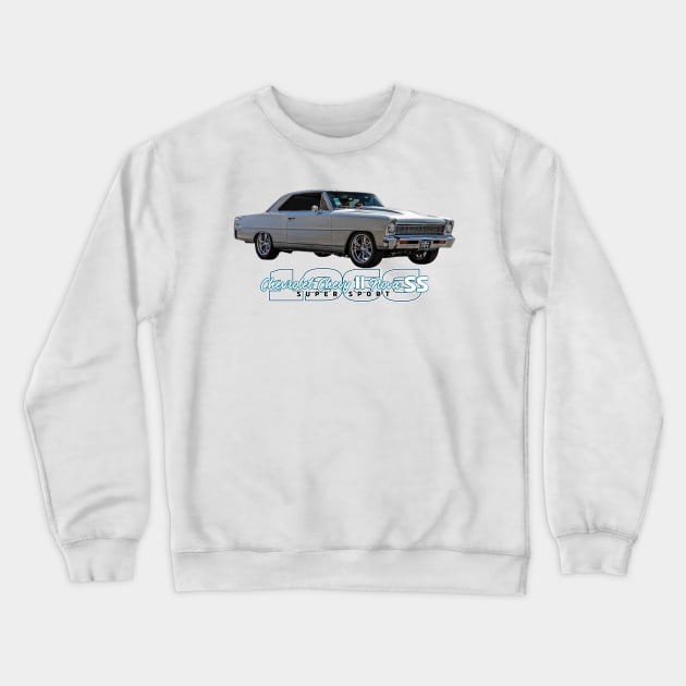 1966 Chevrolet Chevy II Nova SS Super Sport Crewneck Sweatshirt by Gestalt Imagery